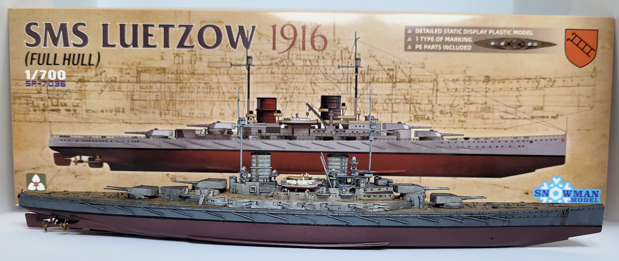 The Modelling News: Construction Review: SMS Lützow 1916 in 1 